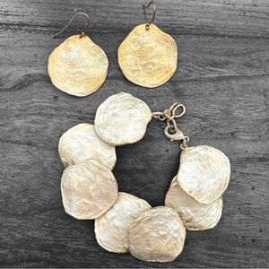 Bracelet and Earrings Vintage Set La Mer collection by artist Michael Michaud